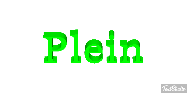Plein Effet de texte