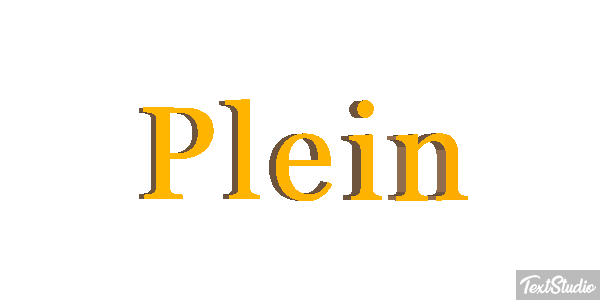 Plein Effet de texte