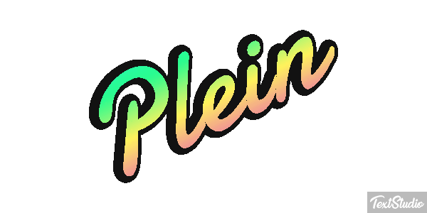 Plein Effet de texte