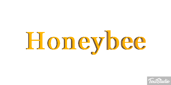 Honeybee Text effect