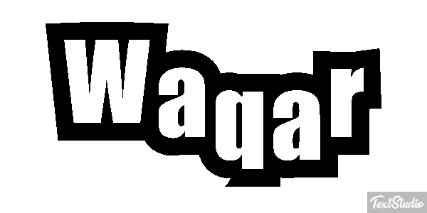 Waqar Text effect
