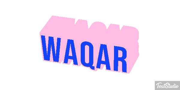 Waqar Text effect