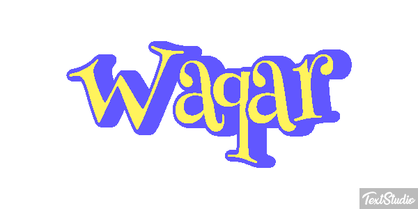 Waqar Text effect