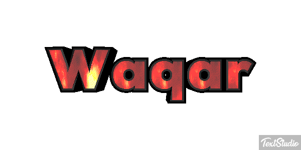 Waqar Text effect