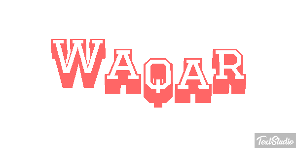 Waqar Text effect