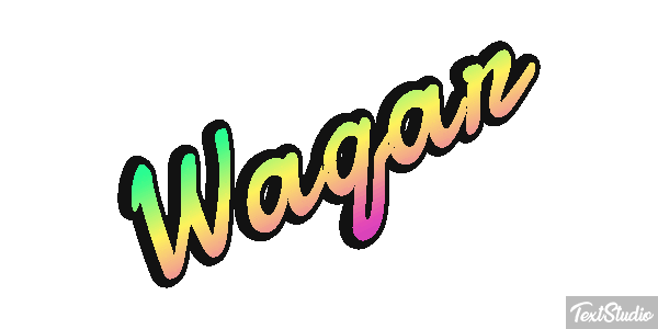 Waqar Text effect