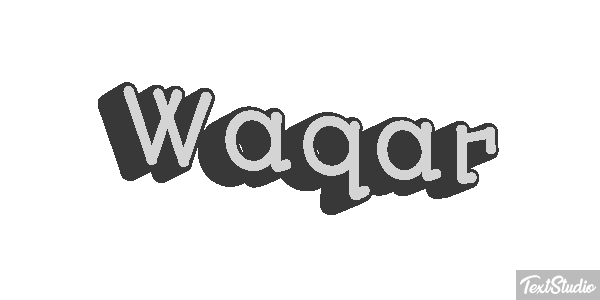 Waqar Text effect
