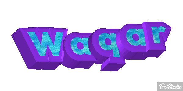 Waqar Text effect