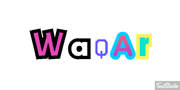 Waqar Text effect