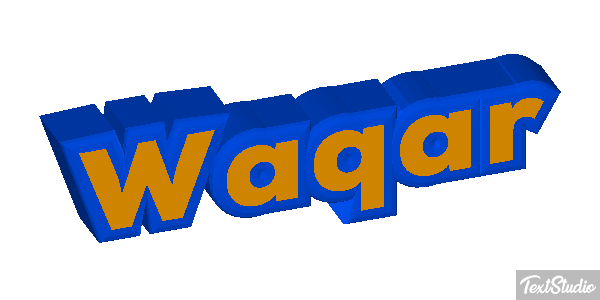 Waqar Text effect
