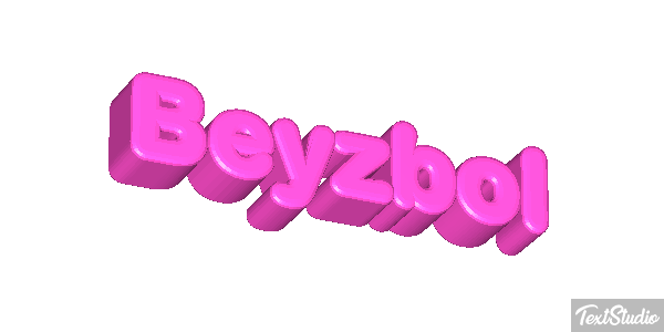 Beyzbol Metin efekti
