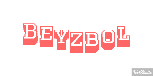Beyzbol Metin efekti