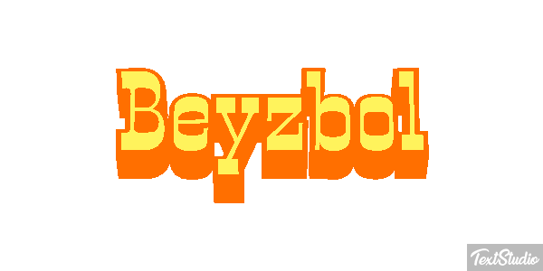 Beyzbol Metin efekti