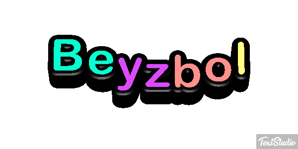 Beyzbol Metin efekti