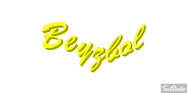 Beyzbol Metin efekti