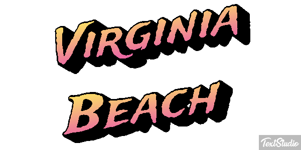 Virginia Beach Texteffekt
