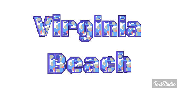 Virginia Beach Texteffekt