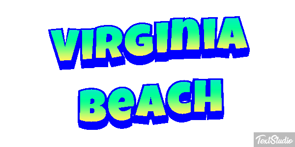 Virginia Beach Texteffekt