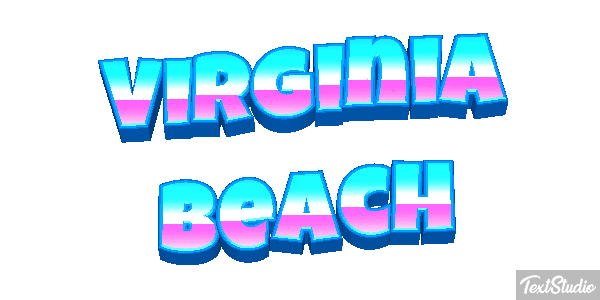 Virginia Beach Texteffekt