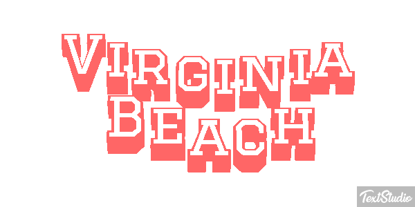 Virginia Beach Texteffekt