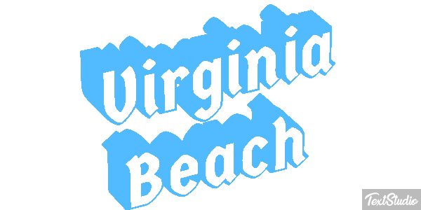 Virginia Beach Texteffekt