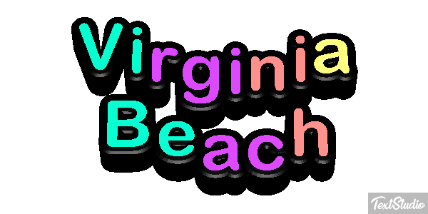 Virginia Beach Texteffekt