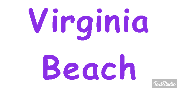 Virginia Beach Texteffekt