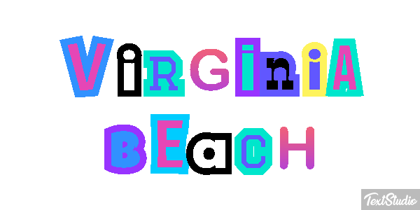 Virginia Beach Texteffekt
