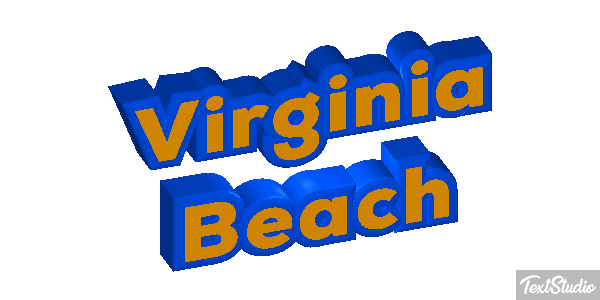 Virginia Beach Texteffekt