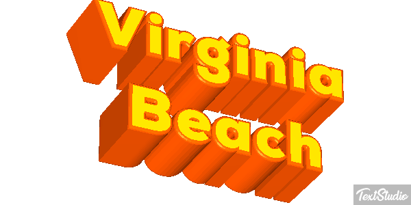 Virginia Beach Texteffekt