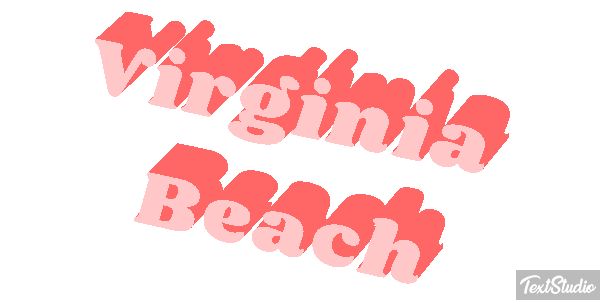 Virginia Beach Texteffekt