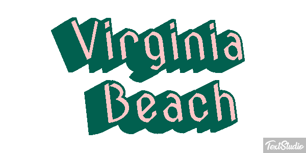Virginia Beach Texteffekt