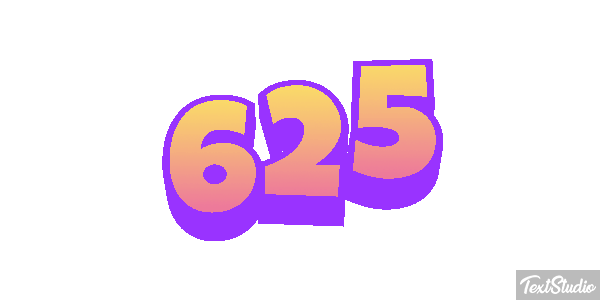 625 Tekst effect