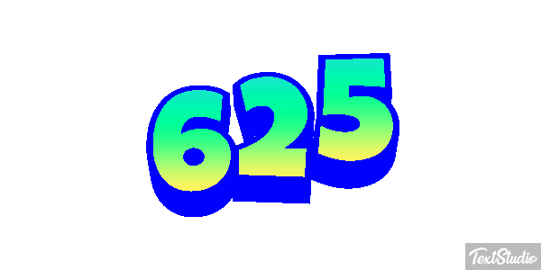 625 Tekst effect