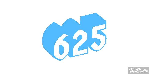 625 Tekst effect