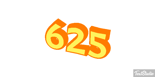 625 Tekst effect
