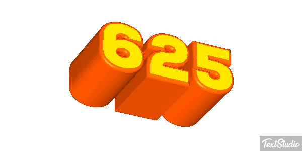 625 Tekst effect