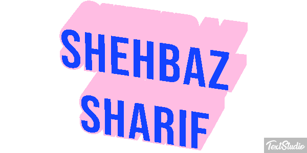 Shehbaz Sharif Text effect