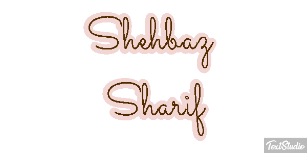 Shehbaz Sharif Text effect