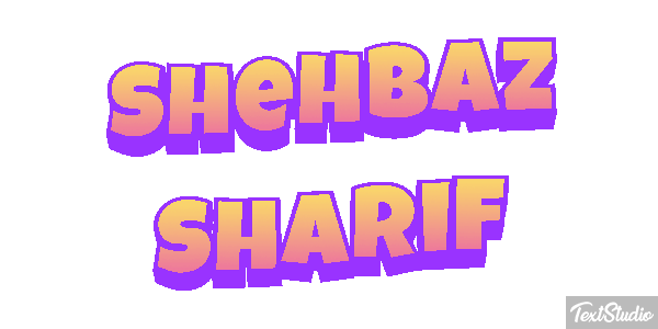 Shehbaz Sharif Text effect