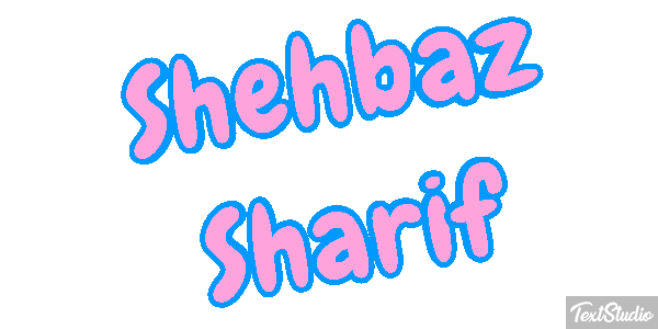 Shehbaz Sharif Text effect