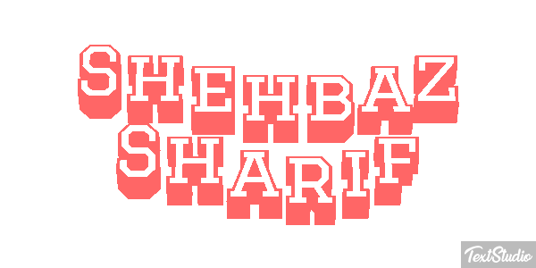 Shehbaz Sharif Text effect