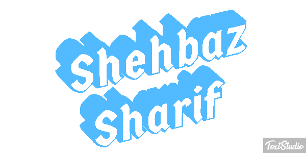 Shehbaz Sharif Text effect