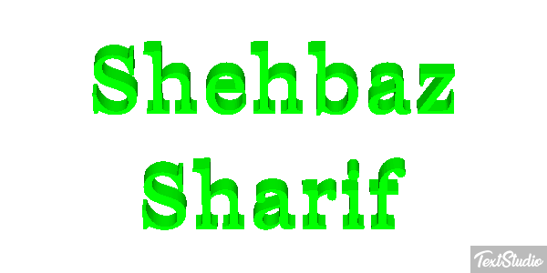 Shehbaz Sharif Text effect