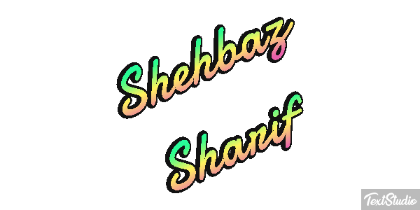 Shehbaz Sharif Text effect