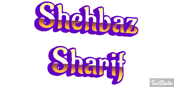 Shehbaz Sharif Text effect