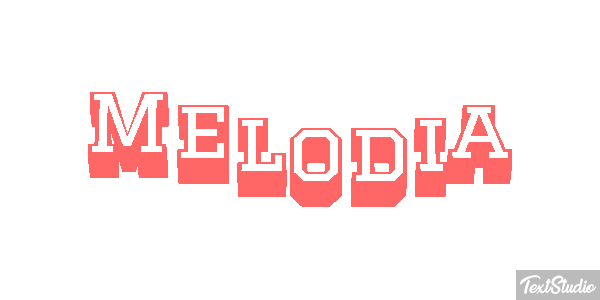Melodia Efeito do texto