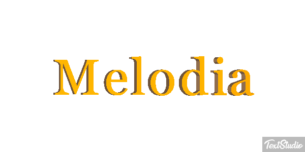 Melodia Efeito do texto