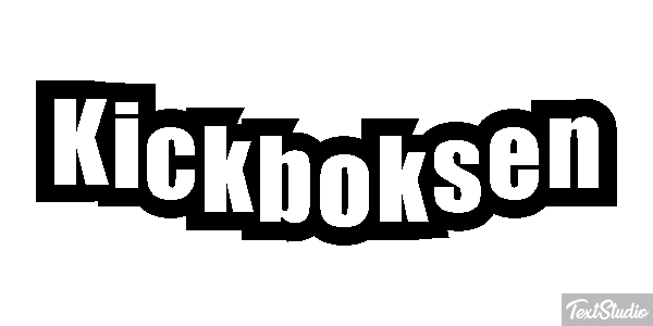 Kickboksen Efeito do texto