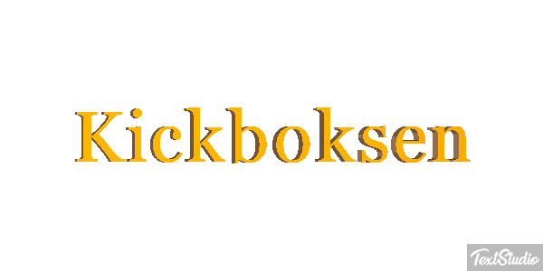 Kickboksen Efeito do texto